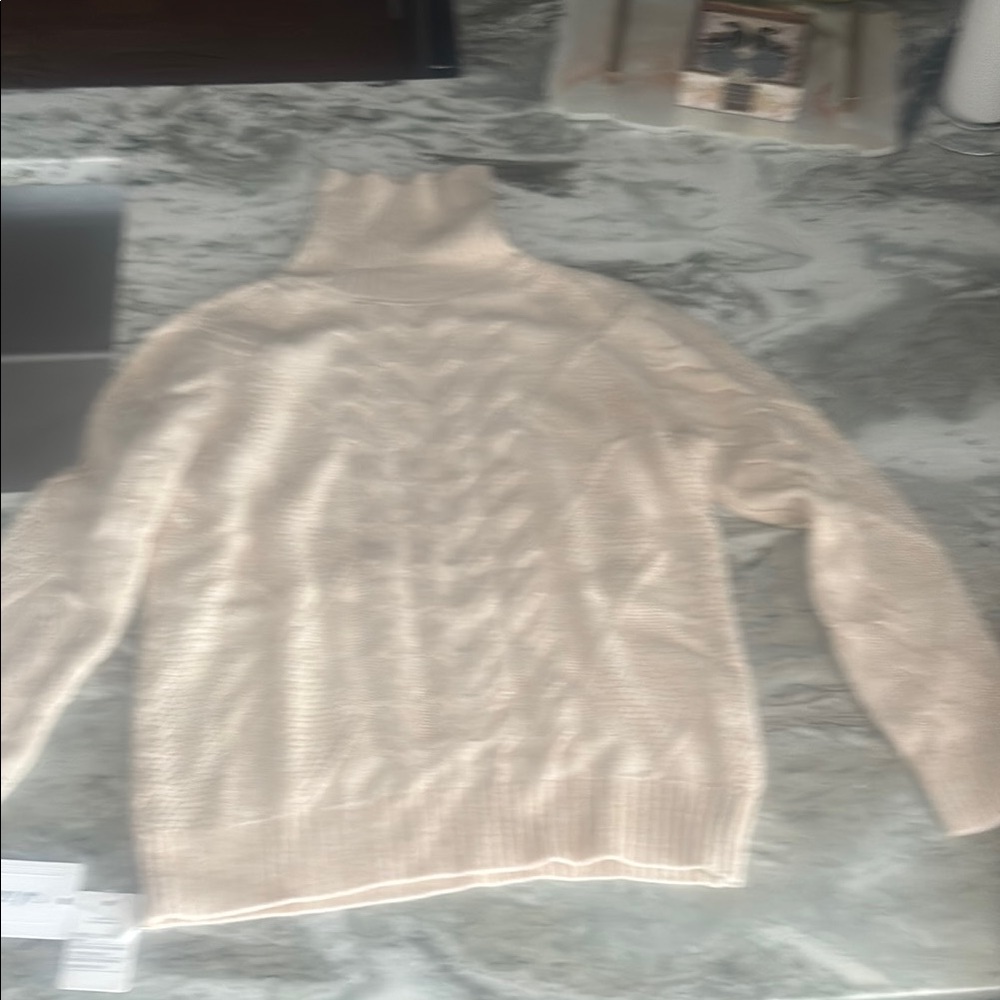 Ailailie Cream Cable Knit Sweater - Picture 2 of 6